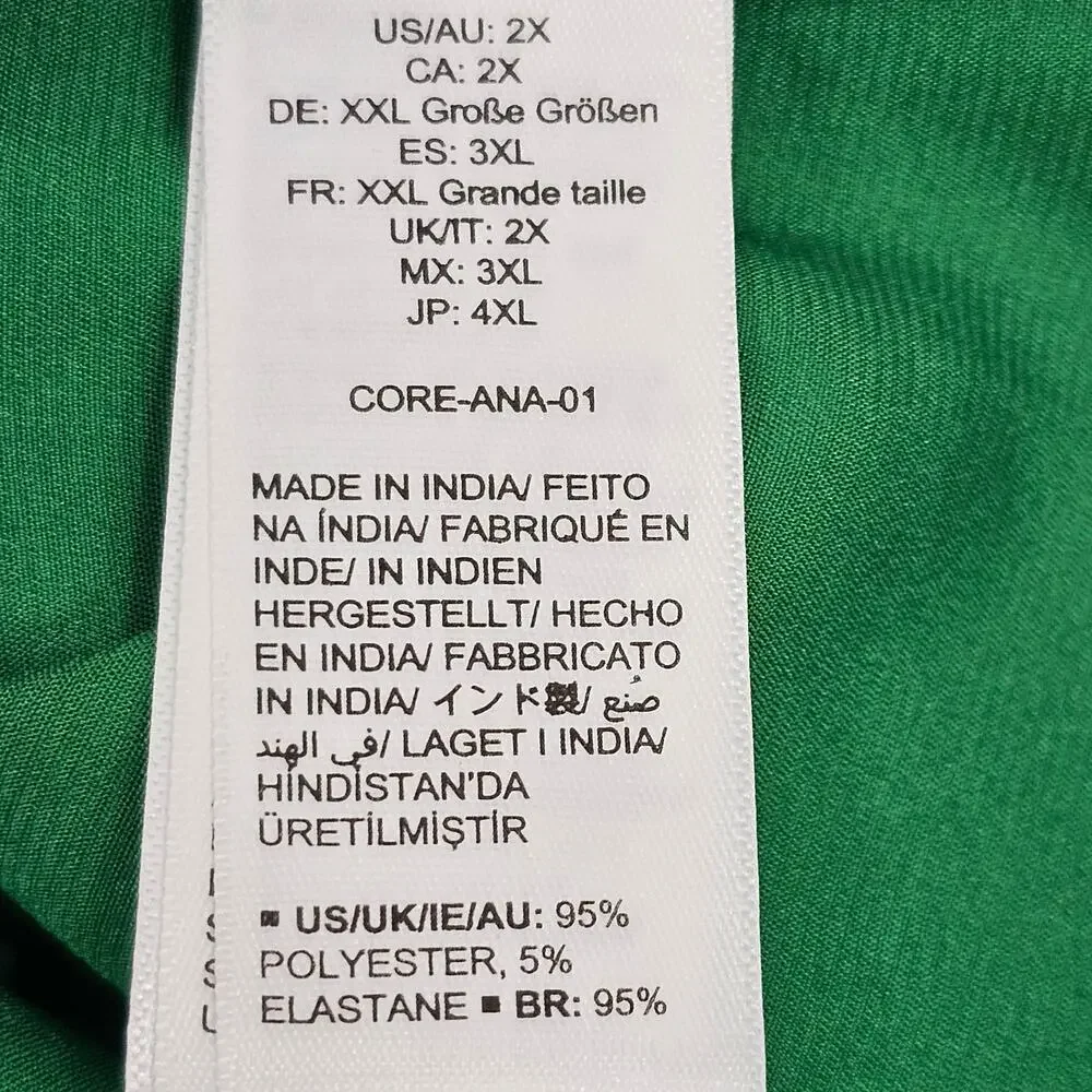 The Drop Ana Emerald Green Side Slit Midi Slip Dress Women's Size 2X NWT - Picture 11 of 15